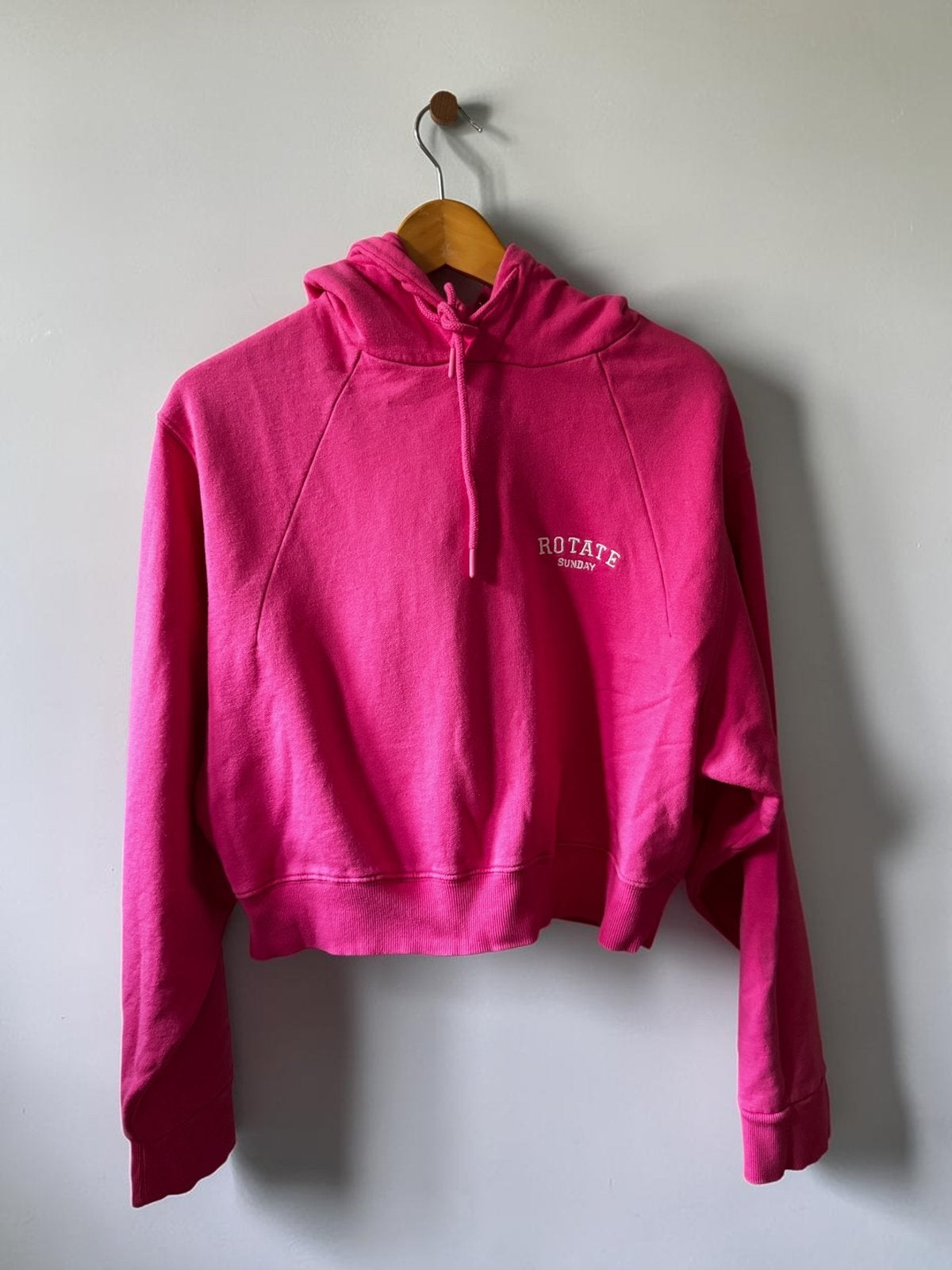 Rotate Birger Christensen roze hoodie sweater medium M 38, Kleding | Dames, Ophalen of Verzenden, Zo goed als nieuw, Maat 38/40 (M)