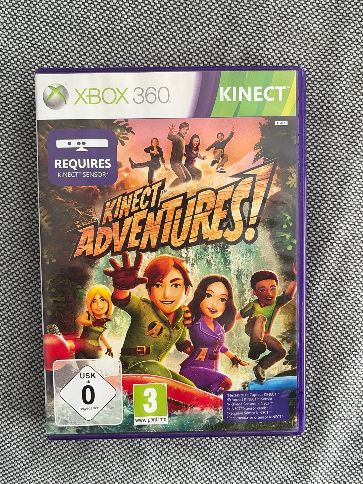 Kinect Adventures! Xbox 360 - Bewegingsgestuurde Fun, Spelcomputers en Games, Avontuur en Actie, Gebruikt, Eén computer, Ophalen of Verzenden