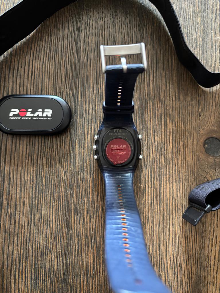 Polar FT4 sporthorloge met hartslagsensor, Ophalen of Verzenden, Gebruikt, Polar, Met borstriem