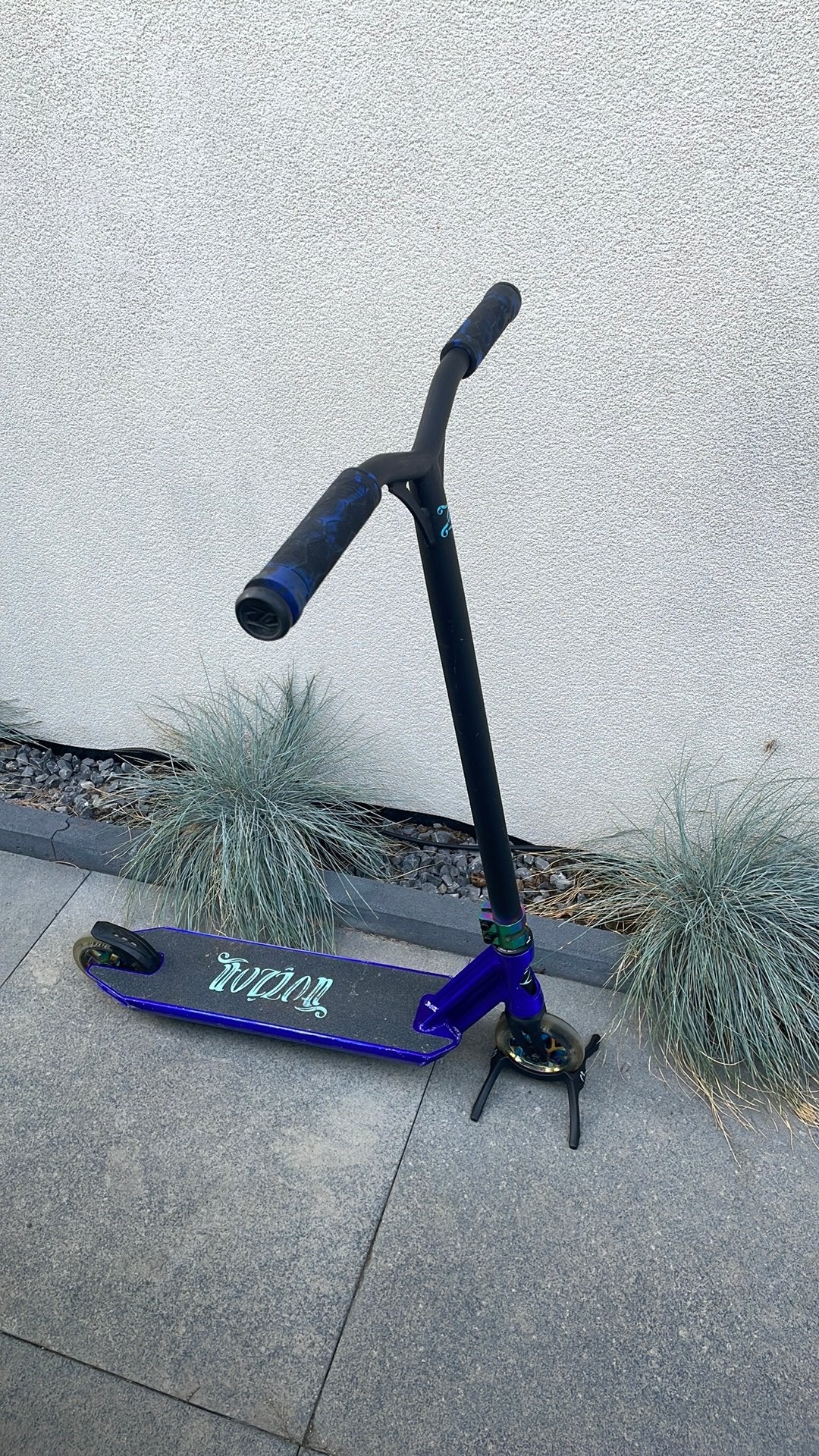 Fusion stuntstep met helm en standaard, Fietsen en Brommers, Steps, Ophalen, Zo goed als nieuw, Gewone step
