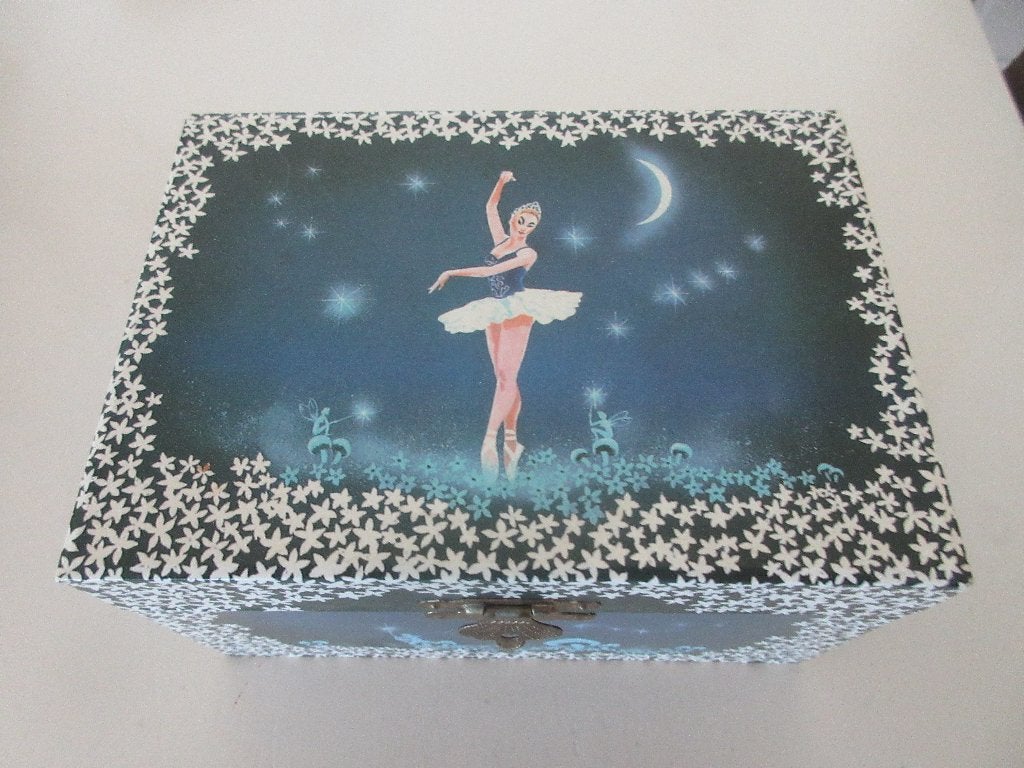 Ballerina juwelen muziek doosje met spiegel, Verzamelen, Overige Verzamelen, Ophalen of Verzenden, Zo goed als nieuw