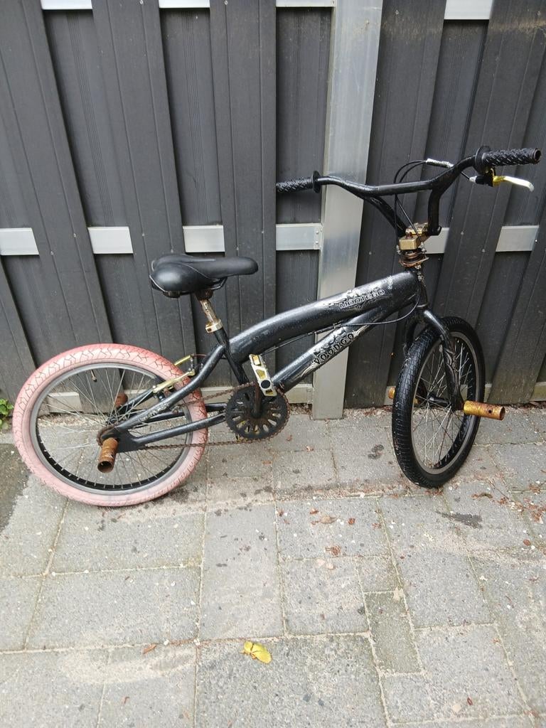 BMX fiets zwart, Ophalen, Gebruikt, Staal, 20 tot 24 inch