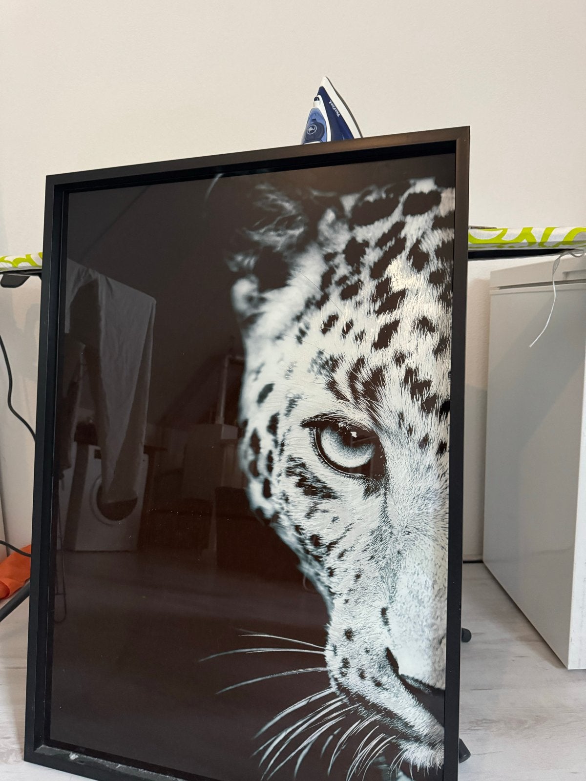 Groot schilderij van een luipaard, Ophalen, Realistisch, Overige ondergronden, Dieren
