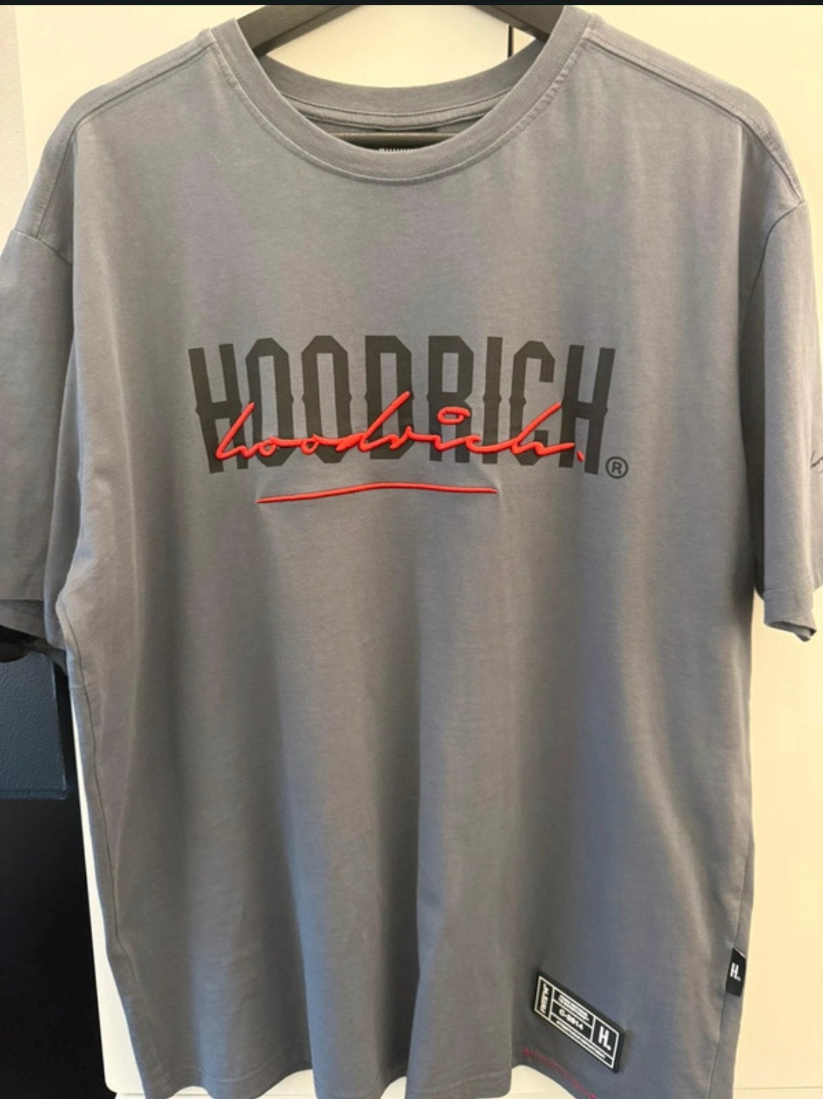 Grijze Hoodrich From Nothing To Something Shirt, Kleding | Heren, T-shirts, Ophalen of Verzenden, Nieuw, Maat 52/54 (L), Grijs