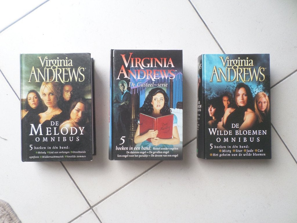 Boeken VIRGINIA ANDREWS- OMNIBUS !! SUPERSTAAT!!!, Ophalen of Verzenden, Gelezen, Virginia andrews, Fictie