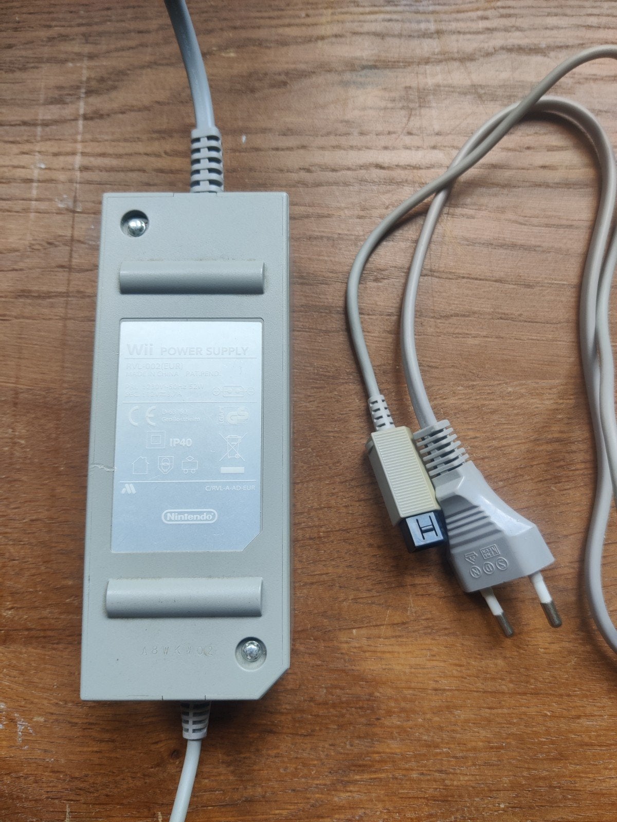 Wii Power Supply RVL-002(EUR) - Originele Nintendo Adapter, Gebruikt, Nintendo, Adapter, Nintendo