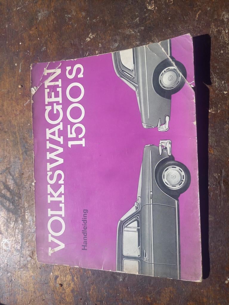 Handleiding Volkswagen 1500 S  Ponton 1964 NL, Ophalen of Verzenden