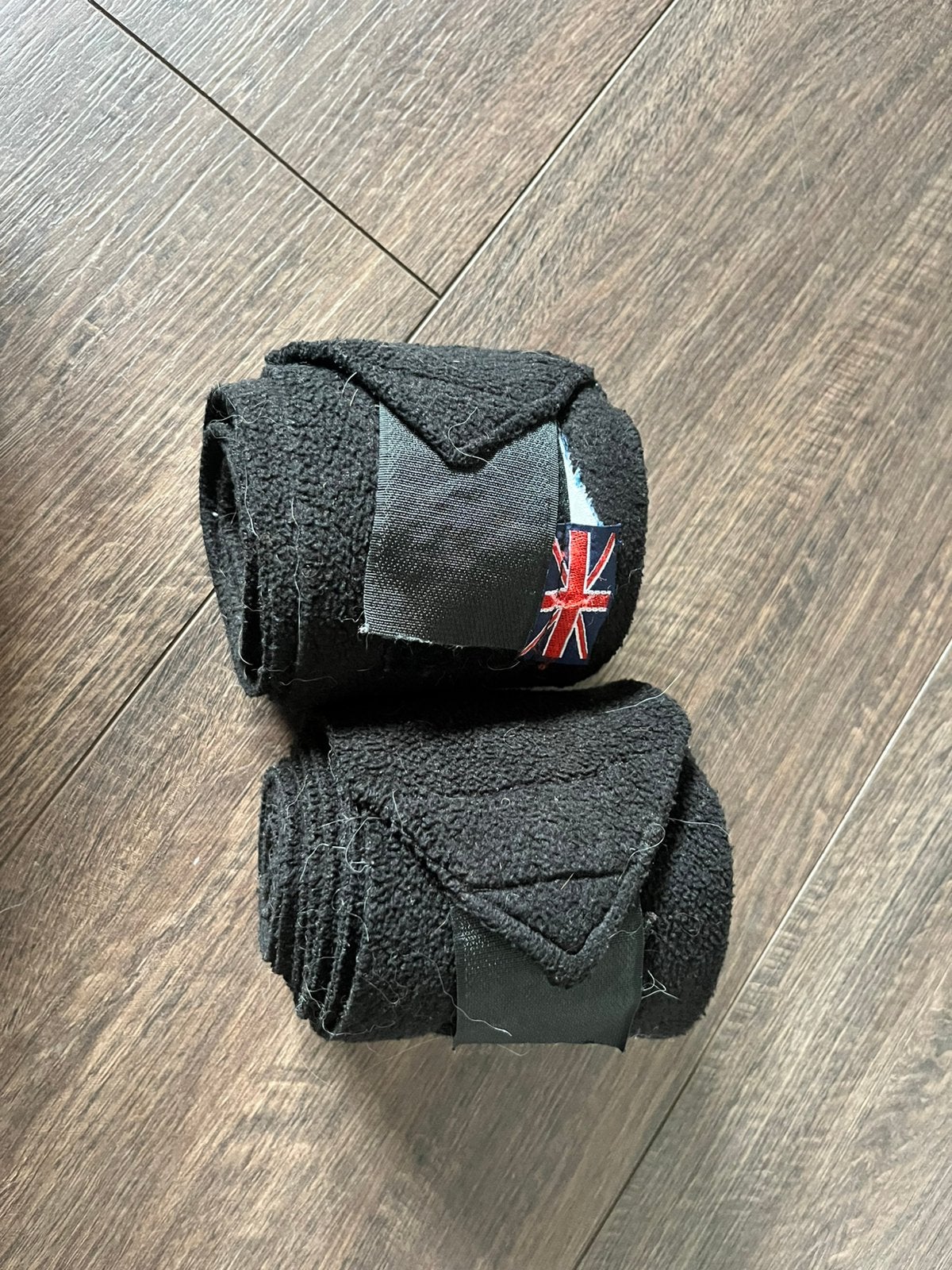 Fleece bandages zwart, maat Full, Dieren en Toebehoren, Paarden en Pony's | Beschermers, Bandages, Rijden, Ophalen of Verzenden