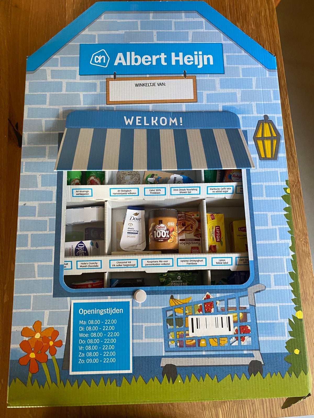 Albert Heijn supermarktje karton, gratis, Ophalen, Zo goed als nieuw, Jongen of Meisje
