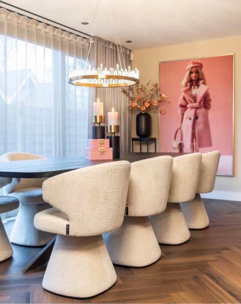 eetkamerstoelen Gatsbi set van 4 SHOWROOM OPRUIMING, Ophalen, Overige kleuren, Nieuw, Stof