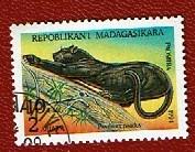 Katachtigen - Madagasikara - 1701 - Luipaard - gebr, Verzenden, Gestempeld, Dier of Natuur