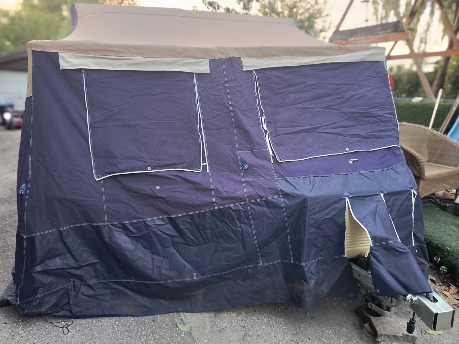 DIY Aanhanger ! VOUWWAGEN VAKANTIE BAGAGE TENT CARAVAN, Ophalen of Verzenden, Gebruikt