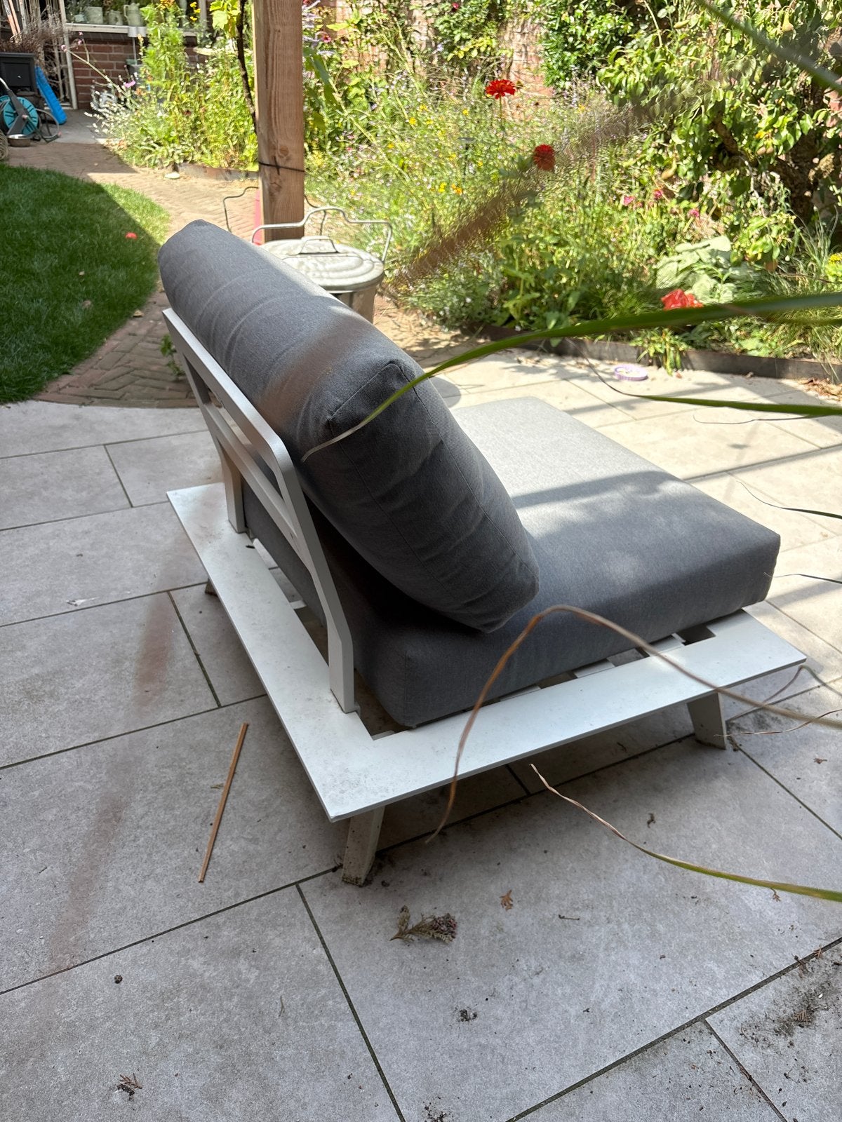 Exterio Loungestoel Puglia 1-zits met all-weather kussens, Loungeset, Stoel, Ophalen, 2 zitplaatsen