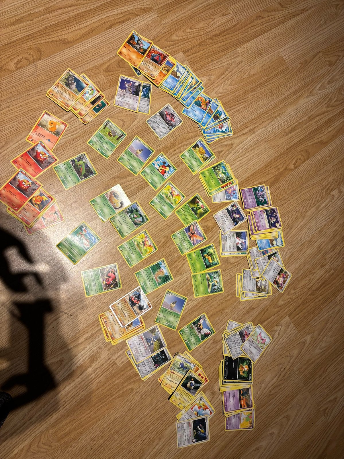 300 Pokémon kaarten 2006-2011 (meeste 2008) - Commons, Ophalen of Verzenden, Gebruikt, Meerdere kaarten