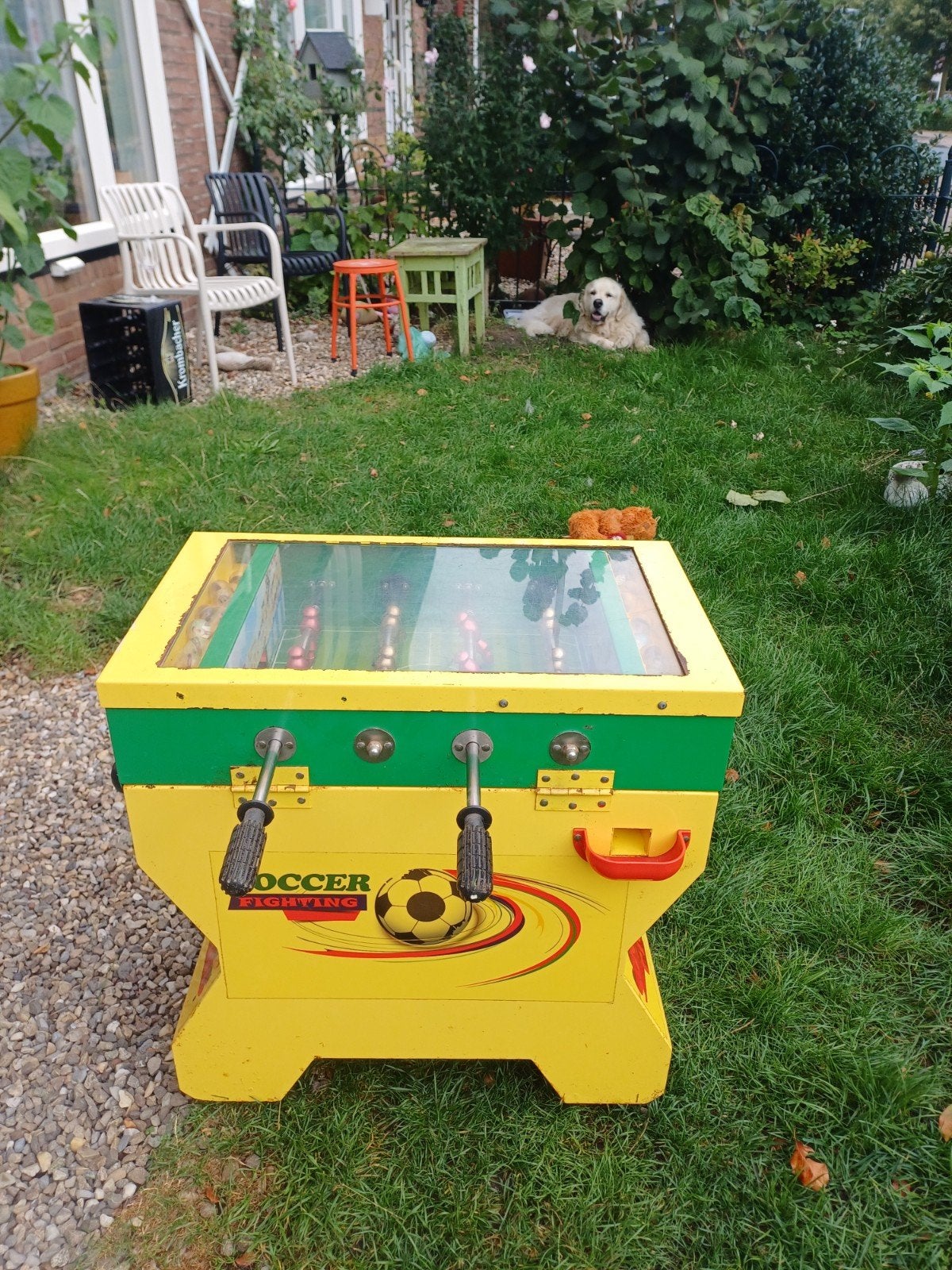 Originele jaren 70 Mini Voetbal Tafel, Ophalen, Gebruikt