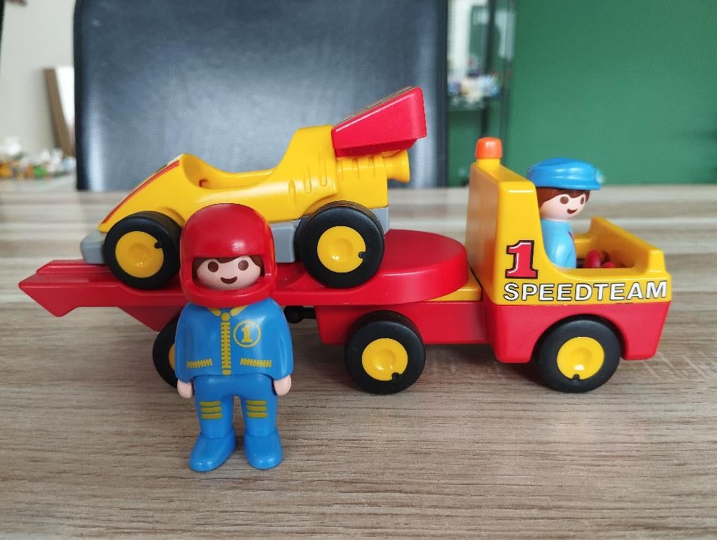 Playmobil 123 Racewagen met takelwagen 6761, Kinderen en Baby's, Speelgoed | Playmobil, Ophalen of Verzenden, Gebruikt