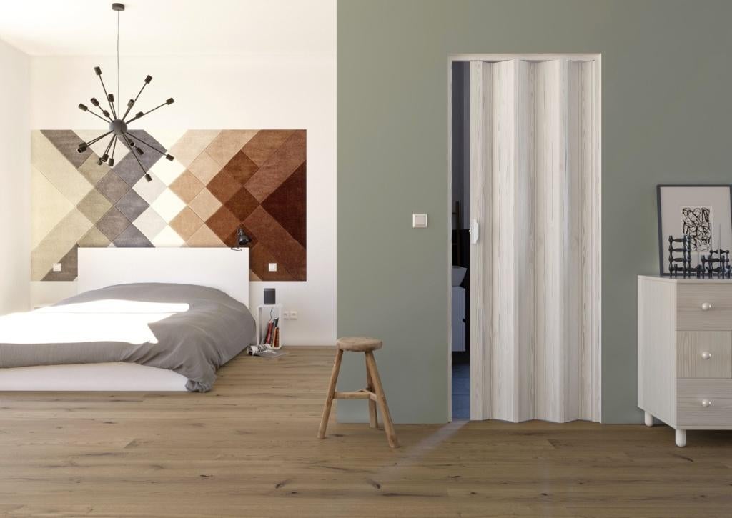 Fortesrl Luciana vouwdeur in kleur wit essen BxH 88.5x204 cm, 200 cm of meer, Wit, Nieuw, 50 tot 100 cm