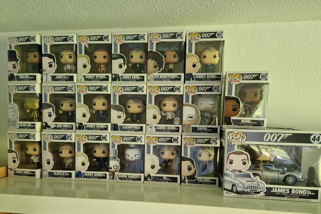 20 James Bond Funko POP complete collectie, Ophalen