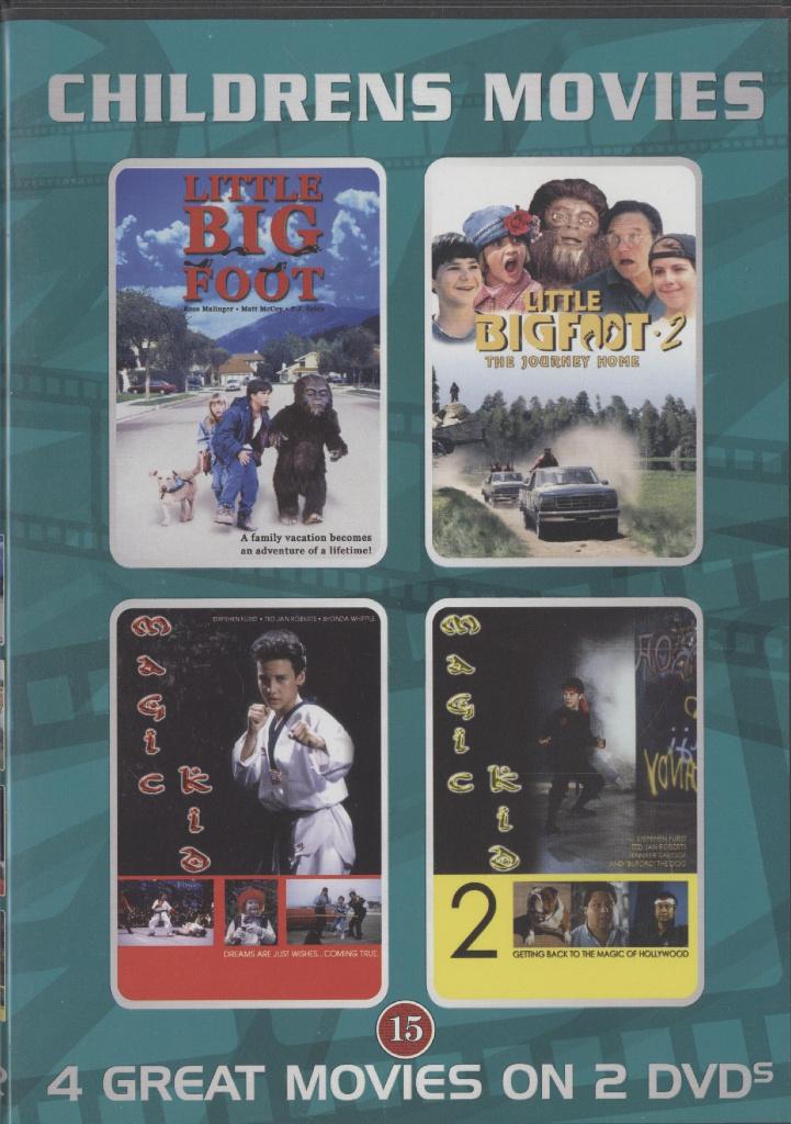 72) Childrens Movies: Little BIG Foot 1+2 & Magic Kid 1+2, Vanaf 16 jaar, Ophalen of Verzenden, Gebruikt, Actie