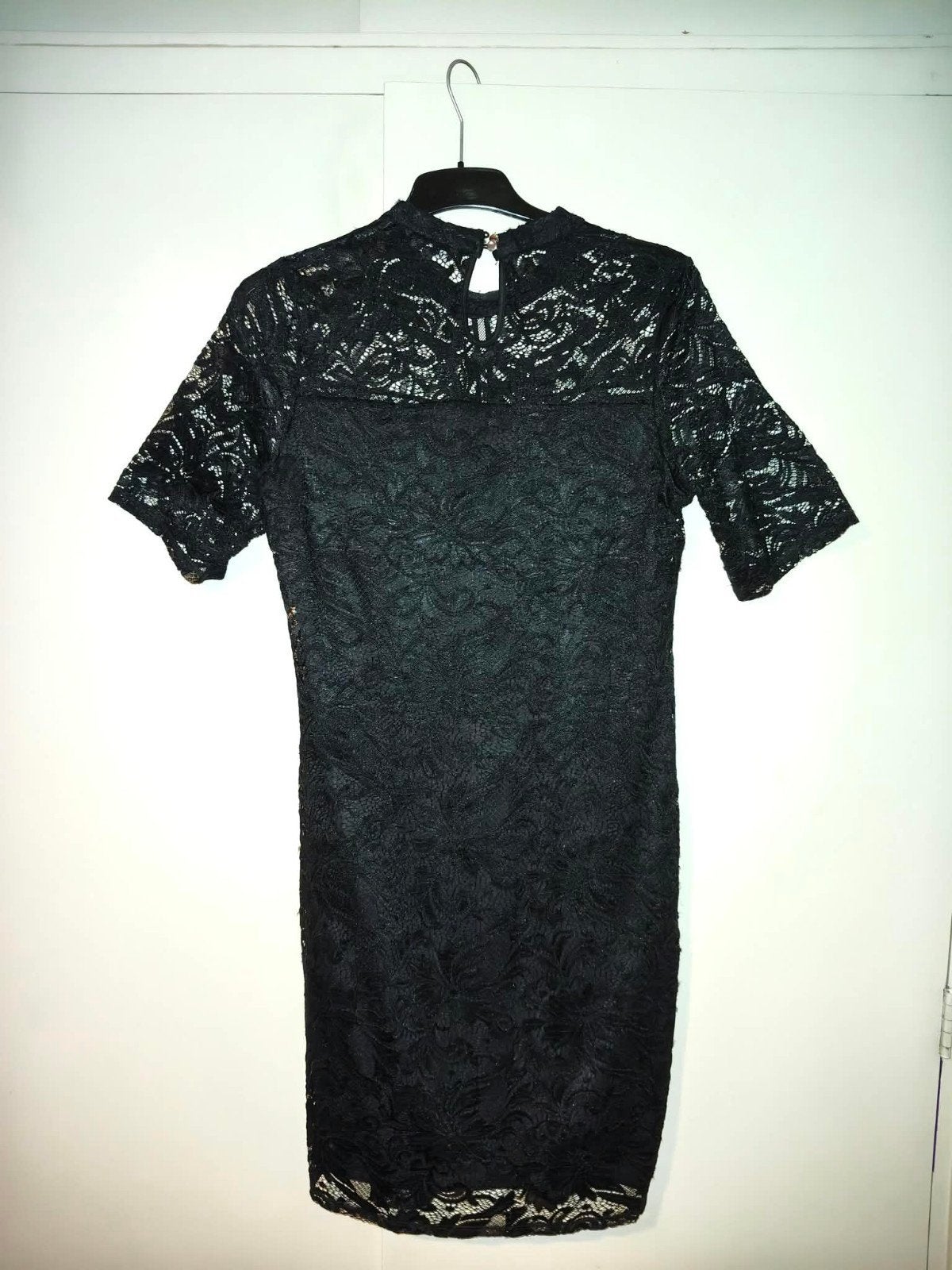 Zwarte cocktailjurk maat 42, Kleding | Dames, Zwart, Maat 42/44 (L), Ophalen of Verzenden, Boven de knie