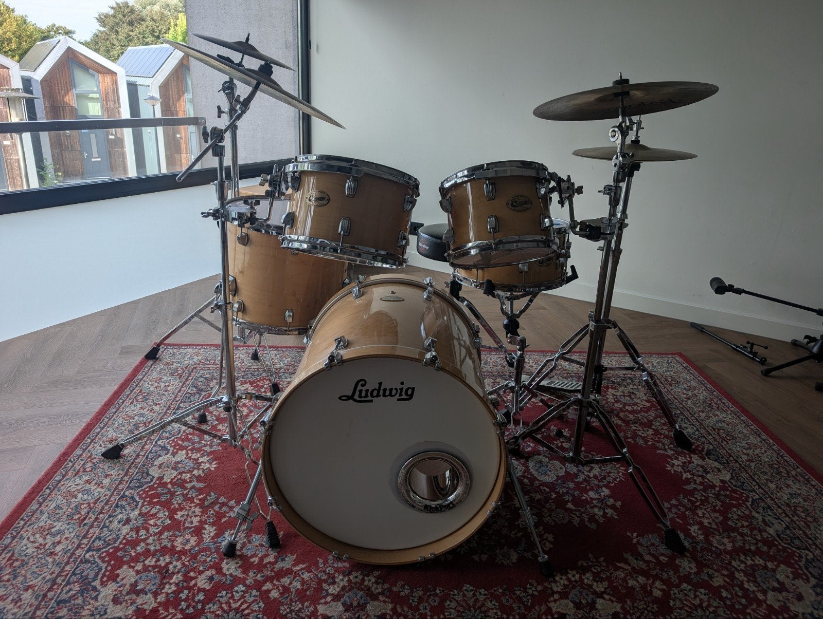 Ludwig Centennial drumstel met Istanbul Agop bekkens, Ophalen, Gebruikt, Ludwig