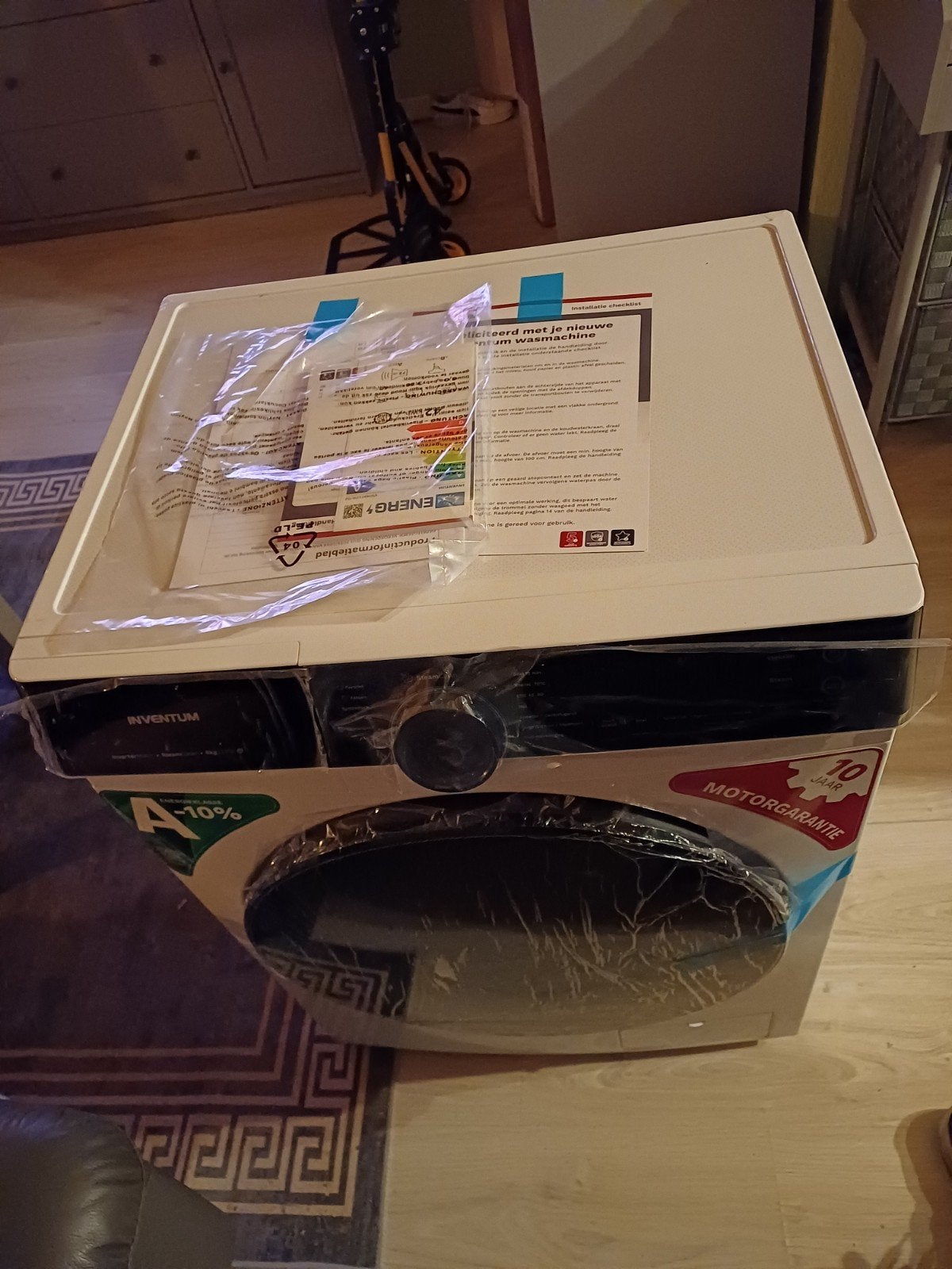 Nieuwe Inventum Wasmachine VWM8010W - 8kg, Energieklasse A, Witgoed en Apparatuur, Ophalen, 1200 tot 1600 toeren, 8 tot 10 kg