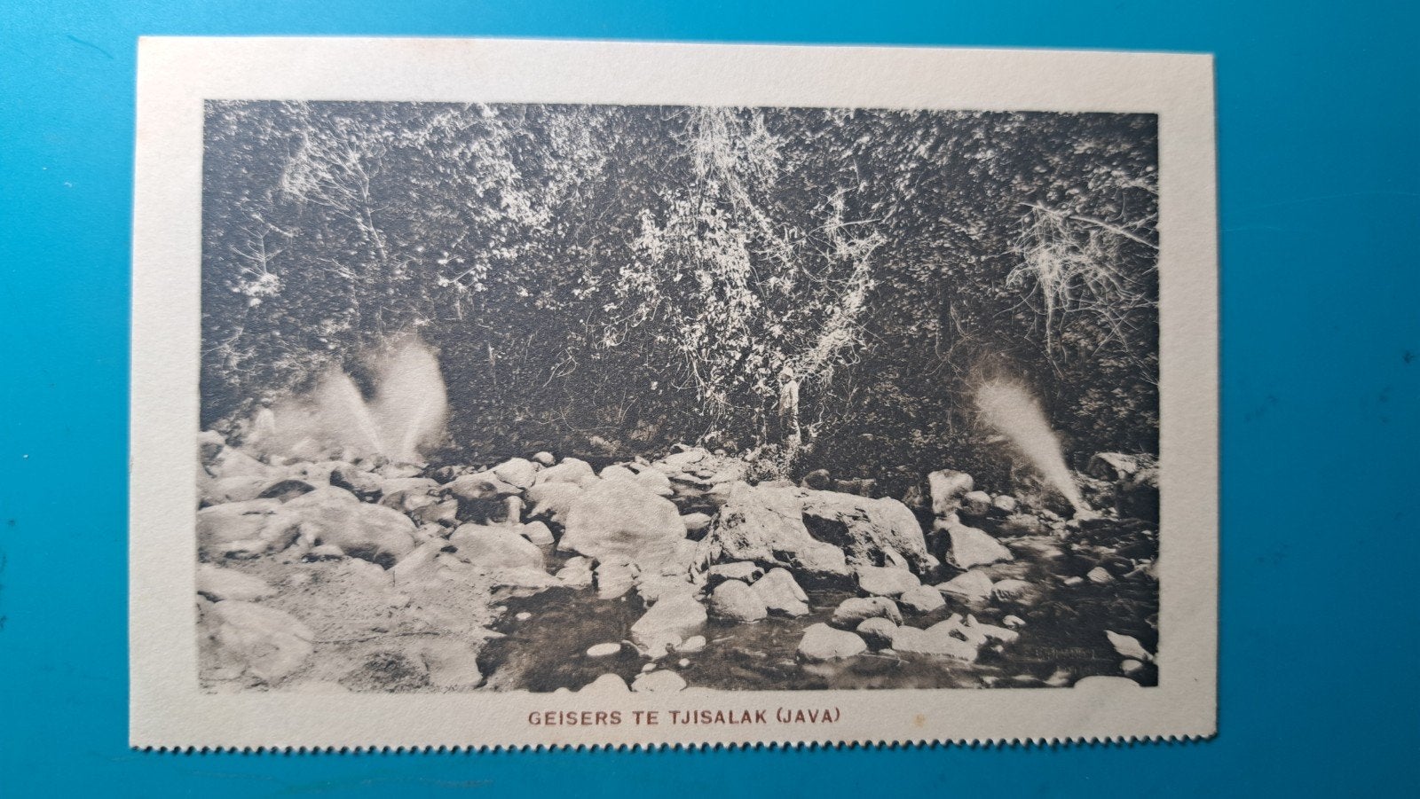 Nederlands Indië,  Geisers te Tjisalak Java, Ophalen of Verzenden, Voor 1920, Ongelopen, Buiten Europa