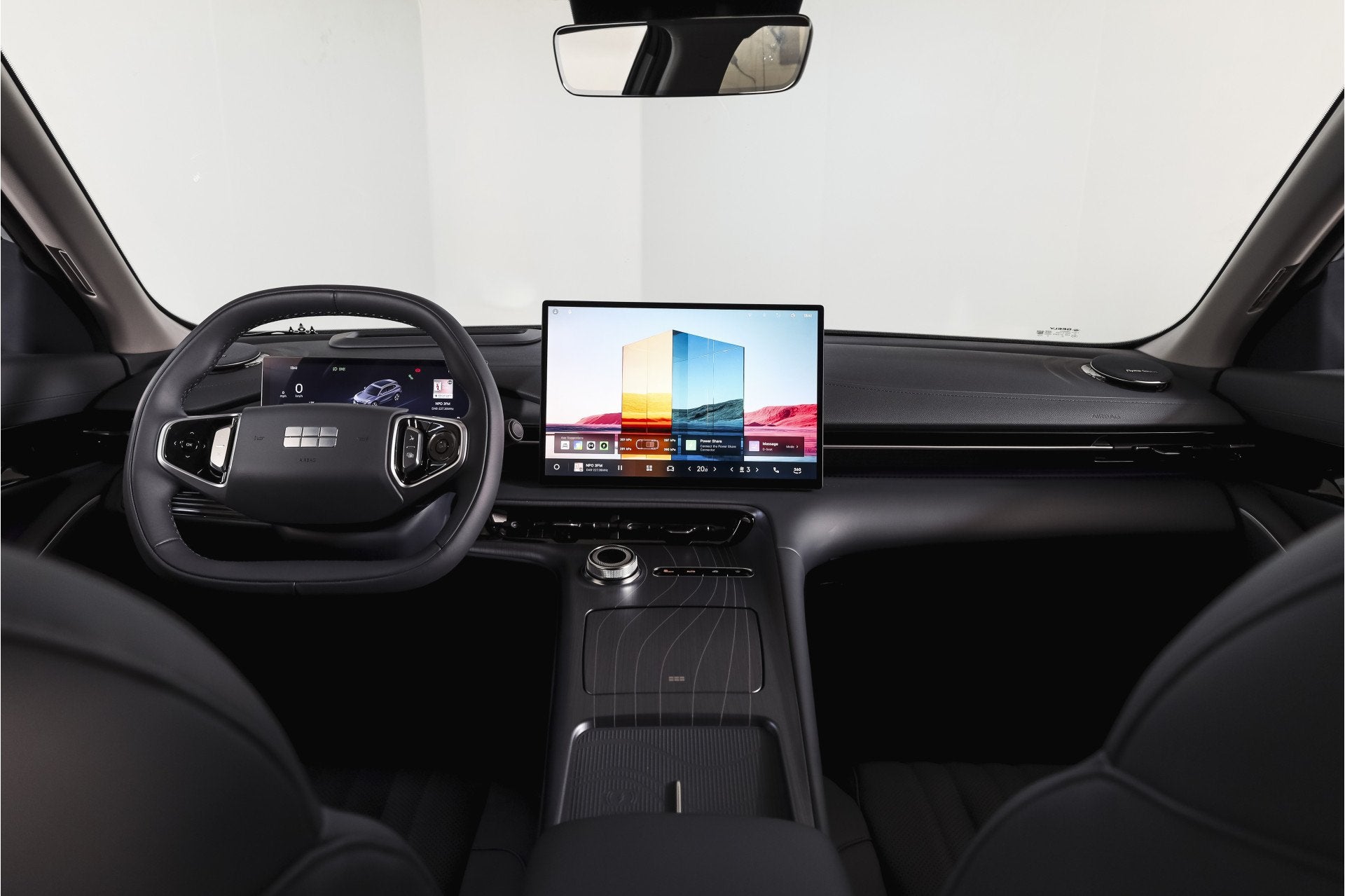 GEELY E5 Max+ 68 kWh | S/K-Panodak | 360 Camera | V2L | Warm, Auto's, Gebruikt, 750 kg, 1790 kg, 218 pk