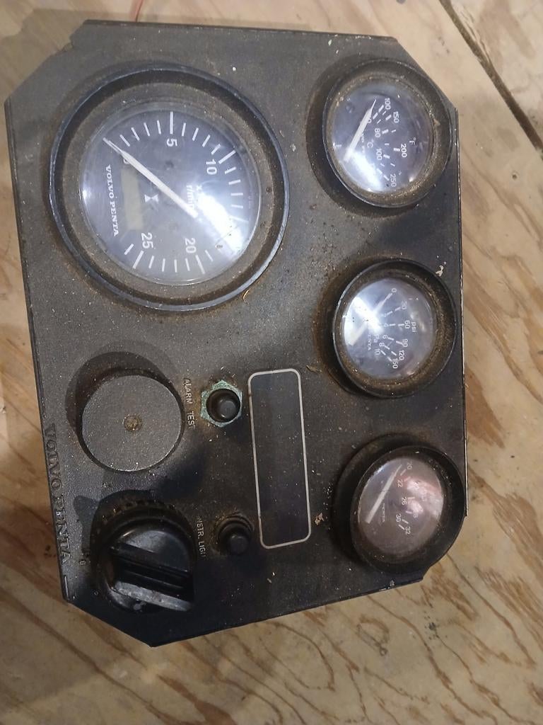 Volvo Penta Instrumentenpaneel o.a. toeren , oliedruk , temp, Ophalen of Verzenden, Gebruikt