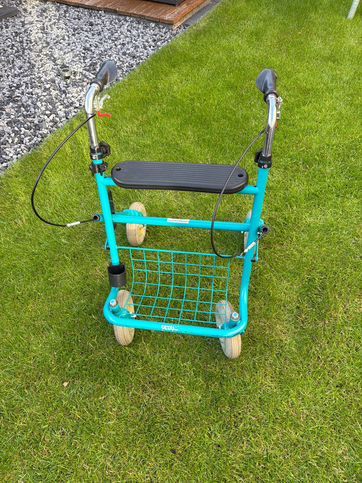 Groene rollator, Ophalen, Opvouwbaar, Gebruikt