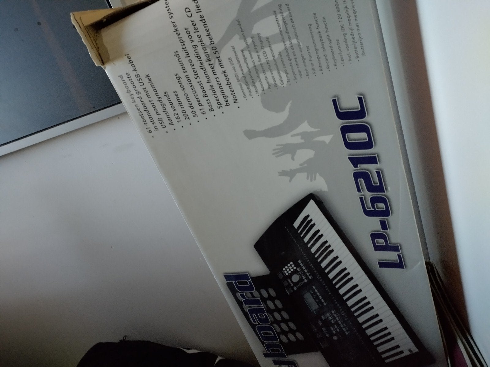 LP-6210C Keyboard met 61 toetsen en standaard, Muziek en Instrumenten, Met standaard, Ophalen, Overige merken, 61 toetsen