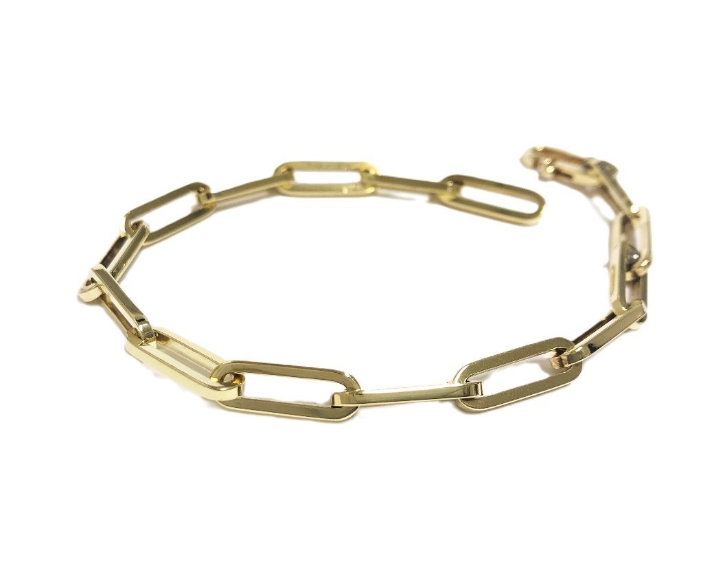 Gouden Anker Schakel Armband - 20 cm / 15 g, Ophalen, TIEMAN JUWELIERS, -, Zo goed als nieuw