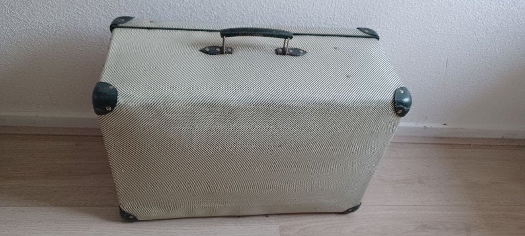 Antieke koffer, Sieraden, Tassen en Uiterlijk, Koffers, Gebruikt, 50 tot 60 cm, Hard kunststof, Ophalen of Verzenden