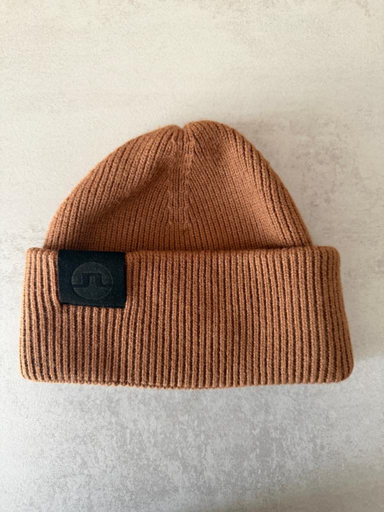 J.Lindeberg Muts - Bruin, Ophalen of Verzenden, Zo goed als nieuw, One size fits all, Pet
