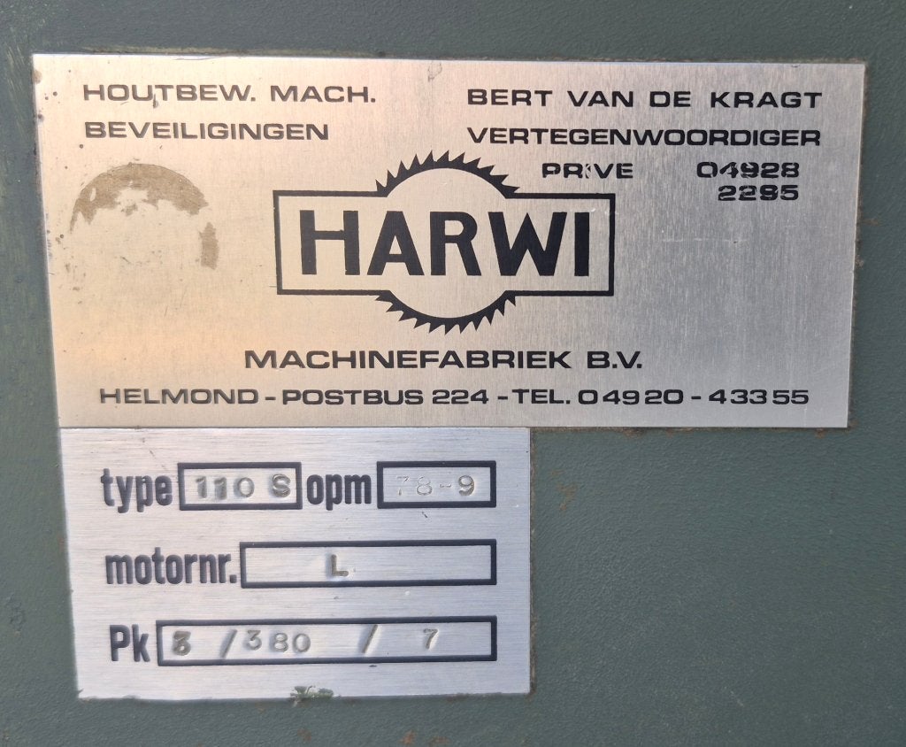 Foto 4 van Harwi 110-S Cirkelzaag / Schulpzaag met tafelverbreding