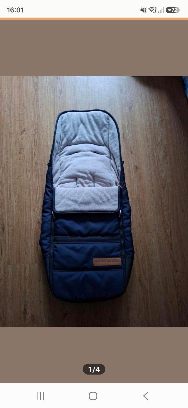 Mutsy Urban Nomad Voetenzak Blauw, Ophalen, Gebruikt, Mutsy