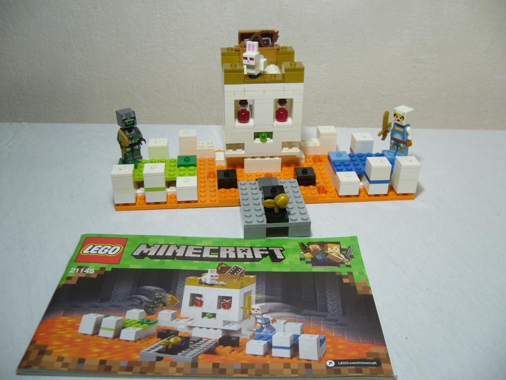 Lego Minecraft 21145 The Skull Arena, Kinderen en Baby's, Speelgoed | Duplo en Lego, Gebruikt, Minecraft, Lego, Ophalen of Verzenden