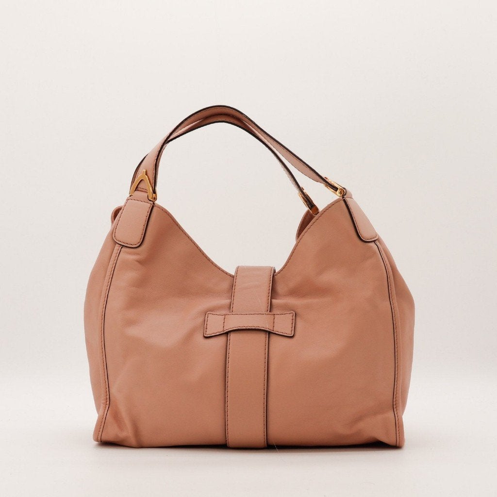 Gucci Stirrup Rose handtas, Verzenden, Gebruikt, Roze, Handtas
