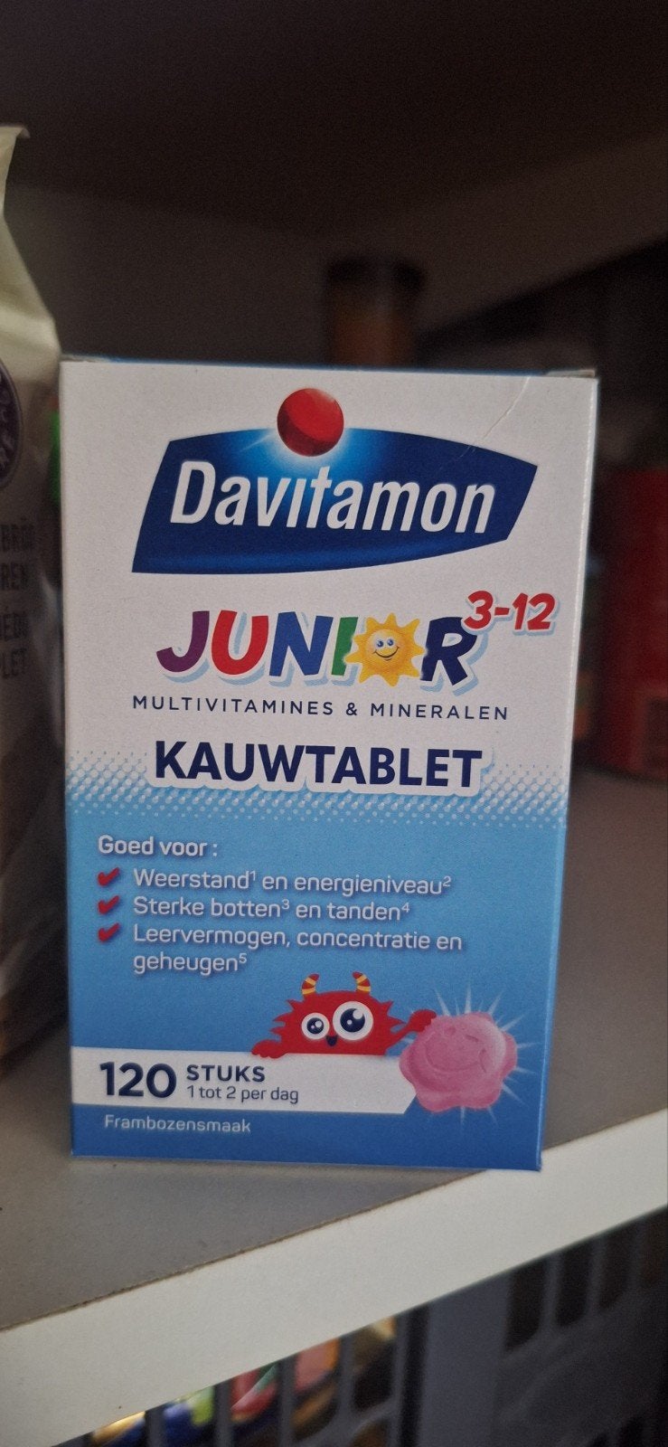 Davitamon Junior 3-12 Multivitaminen Kauwtabletten, Ophalen of Verzenden