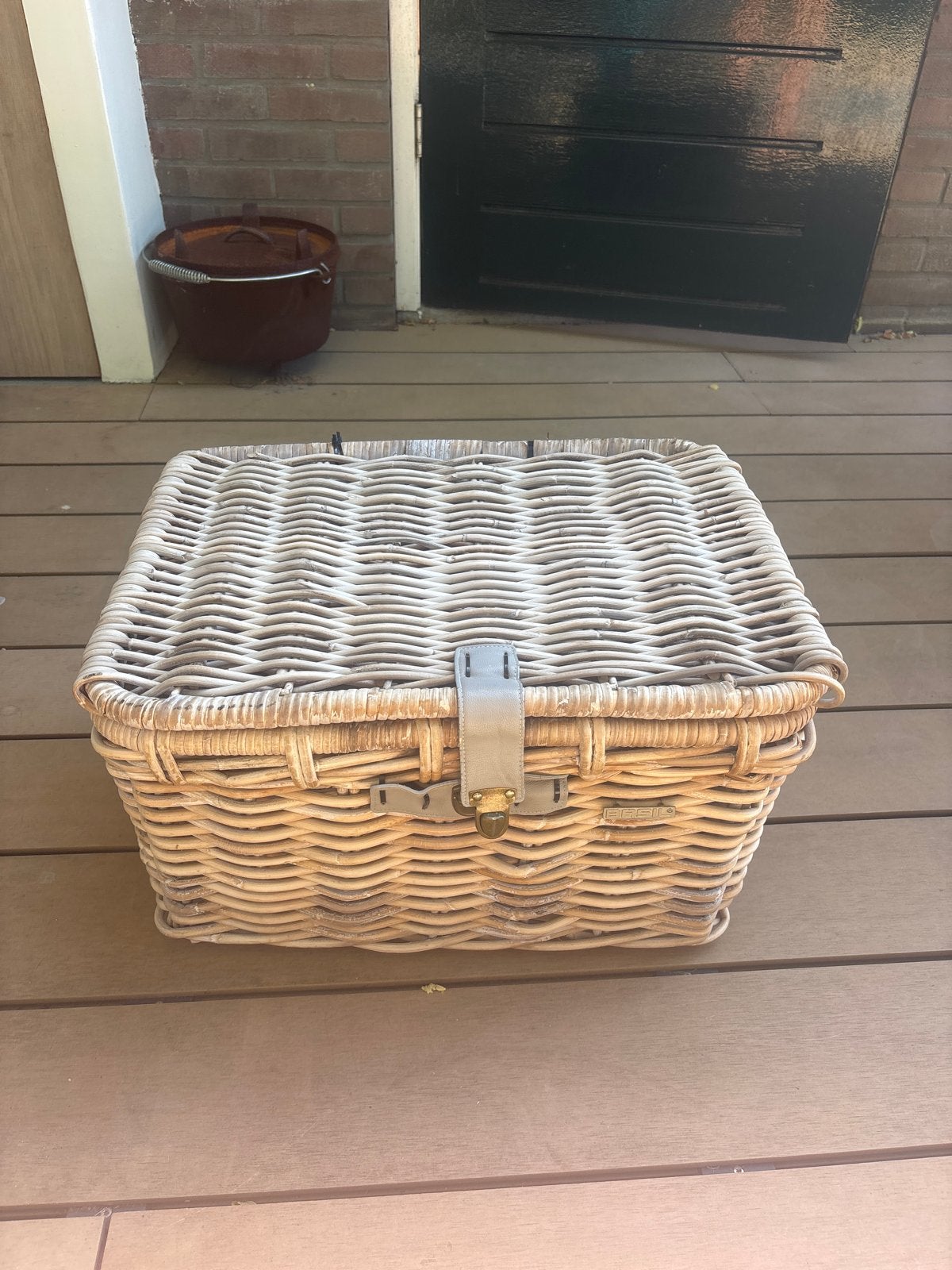 Rotan fietsmand, Ophalen, Overige materialen, Minder dan 50 cm, Gebruikt