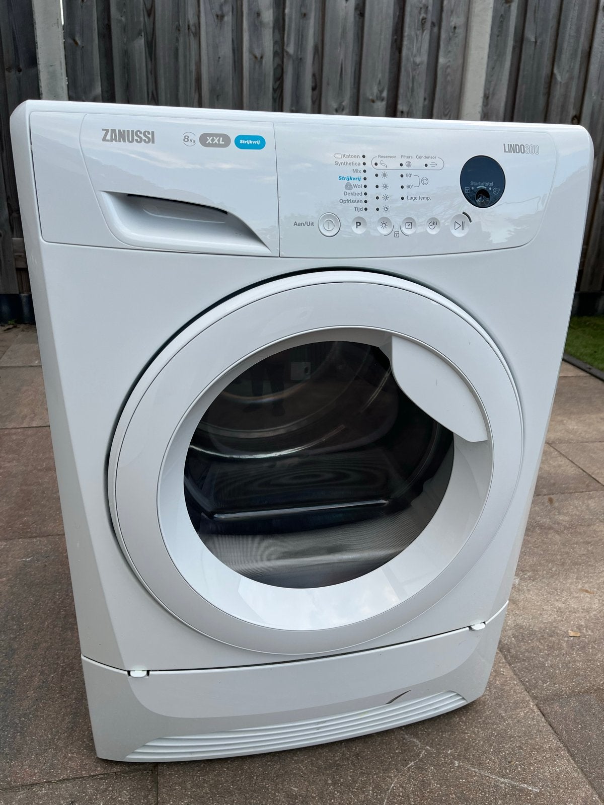 Zanussi Lindo 300 8kg XXL Wasdroger - Strijkvrilj, Witgoed en Apparatuur, Ophalen, Gebruikt, Luchtafvoer, 8 tot 10 kg
