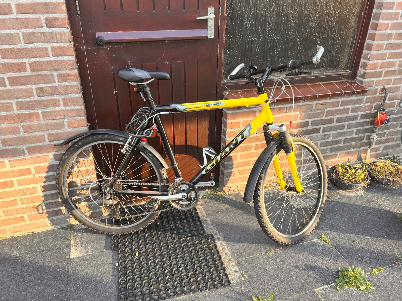 Giant Mountainbike - Geel/Zwart - SRAM Versnellingen, Fietsen en Brommers, Fietsen | Mountainbikes en ATB, Ophalen, Gebruikt, Hardtail