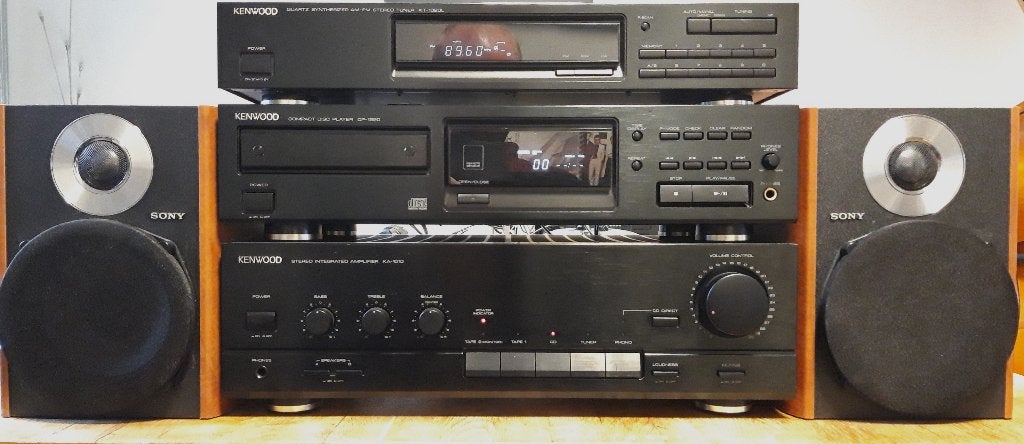 Kenwood stereo set, Refurbished, Losse componenten, Cd-speler, Ophalen