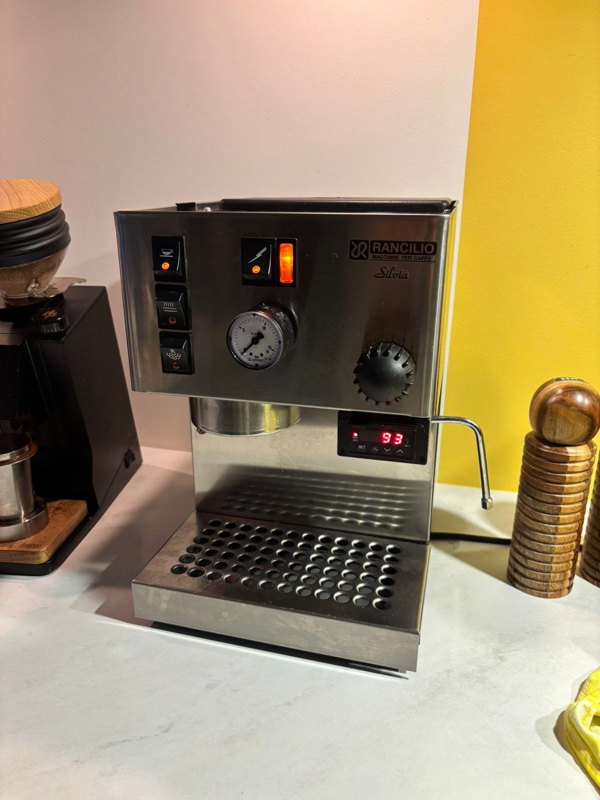 Rancilio Silvia V1 (met PID en manometer), Ophalen, Gebruikt, Espresso apparaat, Gemalen koffie