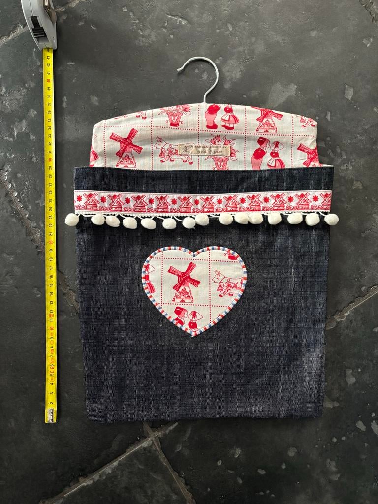 Opbergtas zak hangmand Oud Hollandse print wasknijperzak, Ophalen of Verzenden, Gebruikt