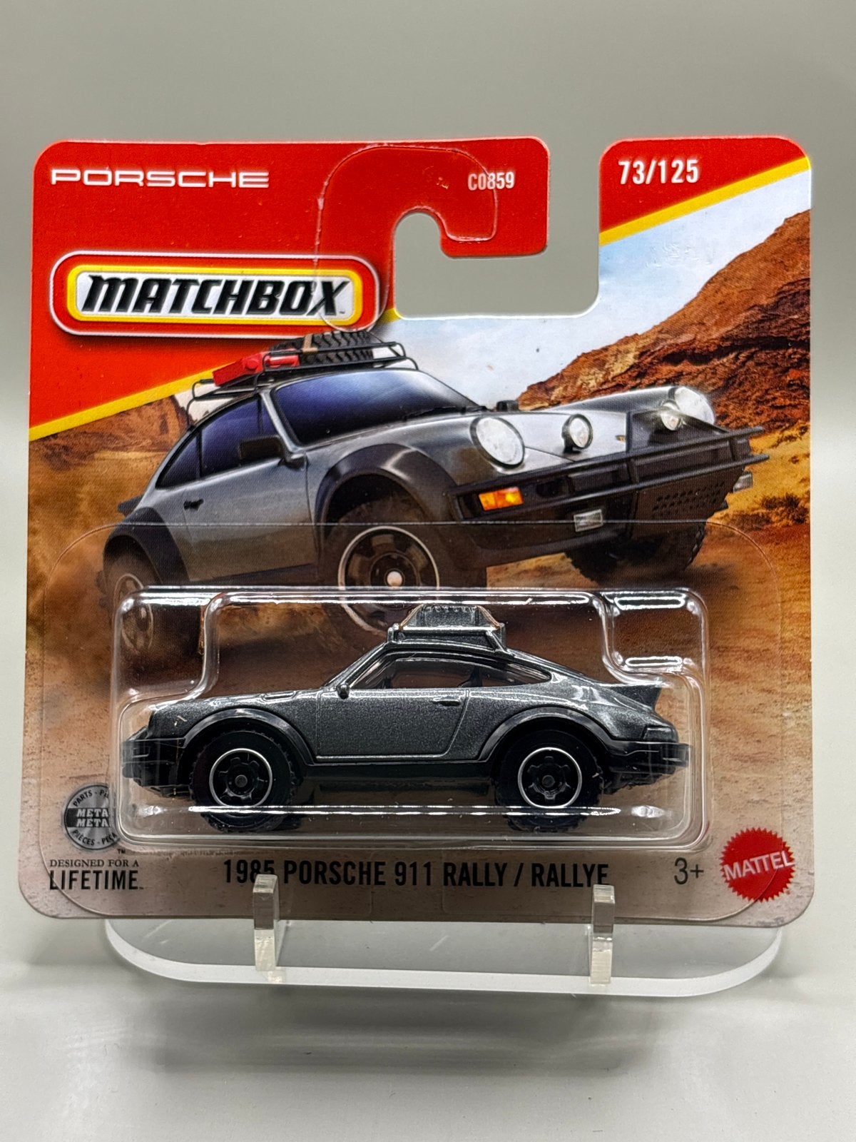 Matchbox Porsche 911 Rally 1985 - Nieuw in verpakking, Auto, Nieuw, Ophalen of Verzenden, Mattel