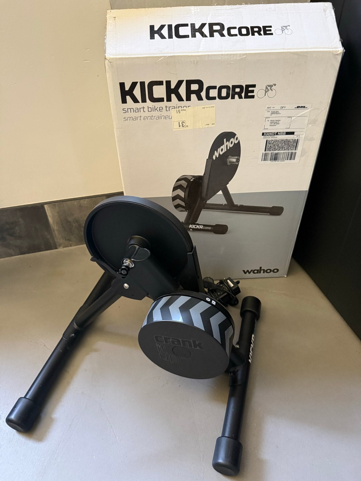 Wahoo KICKR CORE Direct Drive - zgan - incl 9 speed casette, Ophalen, Zo goed als nieuw, Overige typen