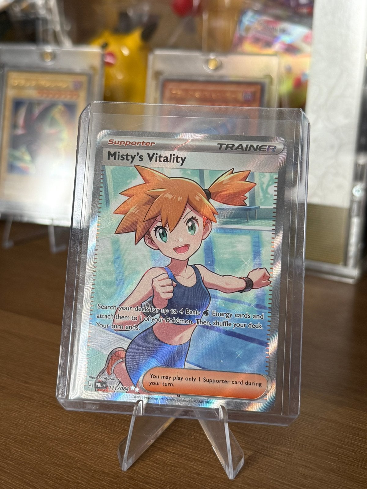 Pokémon TCG - Pitch Black – Misty’s Vitality Full Art #111, Ophalen of Verzenden, Nieuw, Losse kaart