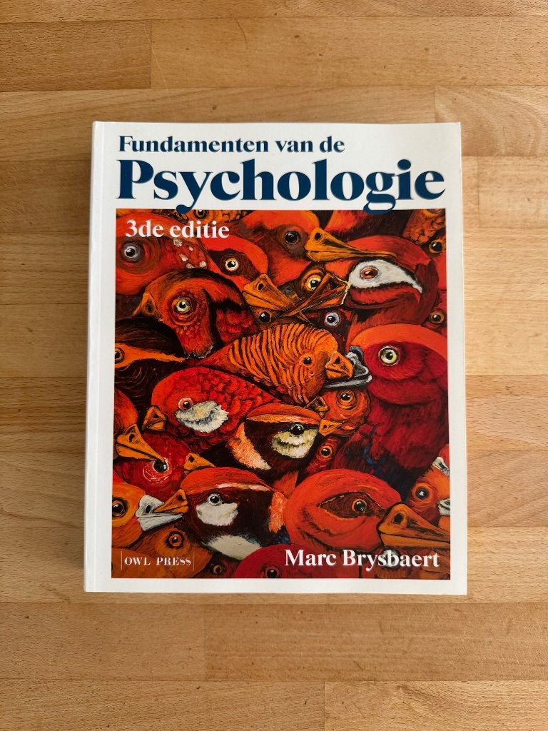 Fundamenten van de psychologie – 3e editie Marc Brysbaert, Zo goed als nieuw, Alpha, HBO, Ophalen of Verzenden