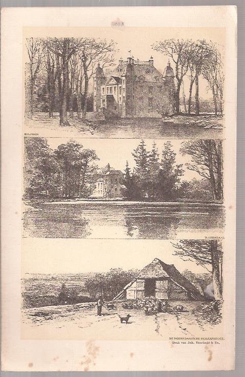 Biljoen - Rozendaal - De Rozendaalsche schaapskooi. Litho